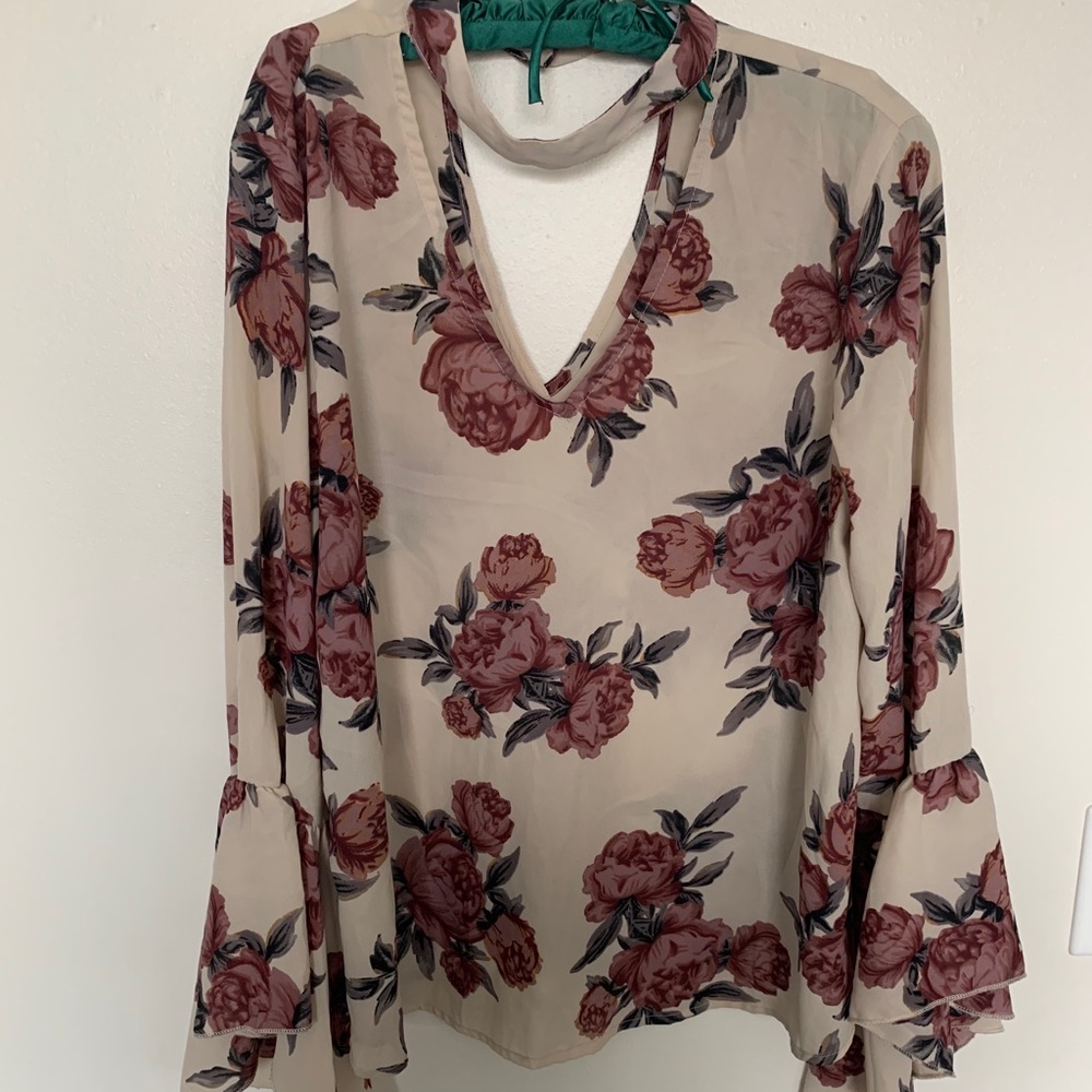 Flower Print Blouse